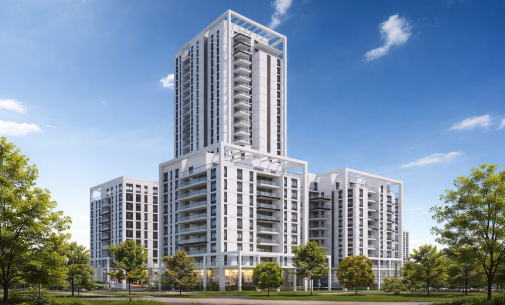 הדמיית פרוייקט אפרידר מגרש 8 - שכונת צמרת