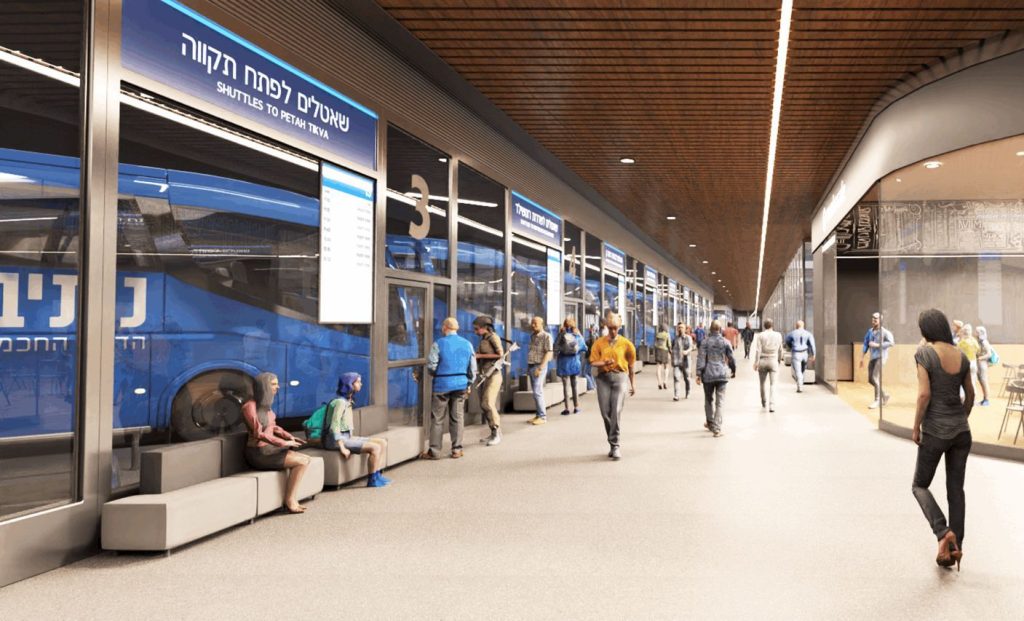 כביש 5 נתיב מהיר מחלף קסם מערך היסעים מתחם חנה וסע הדמיה: משרד התחבורה